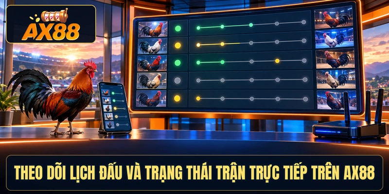 Theo dõi lịch đấu và trạng thái trận trực tiếp trên AX88